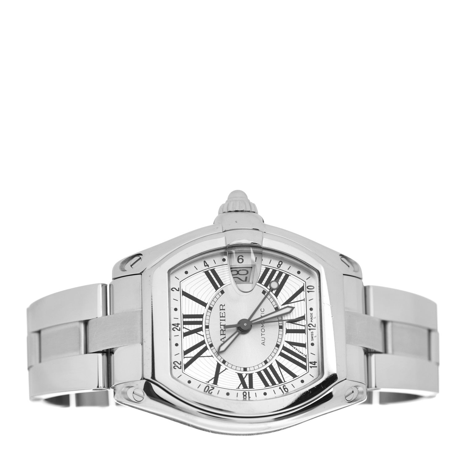 Cartier Stainless Steel 42mm Roadster GMT Automatic Watch 2 of 5