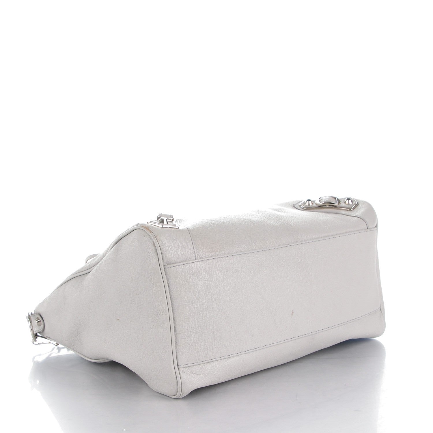 Balenciaga Chevre Silver Metallic Edge Hardware Velo Gris Perle 4 of 10