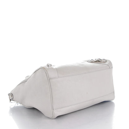 Balenciaga Chevre Silver Metallic Edge Hardware Velo Gris Perle 4 of 10