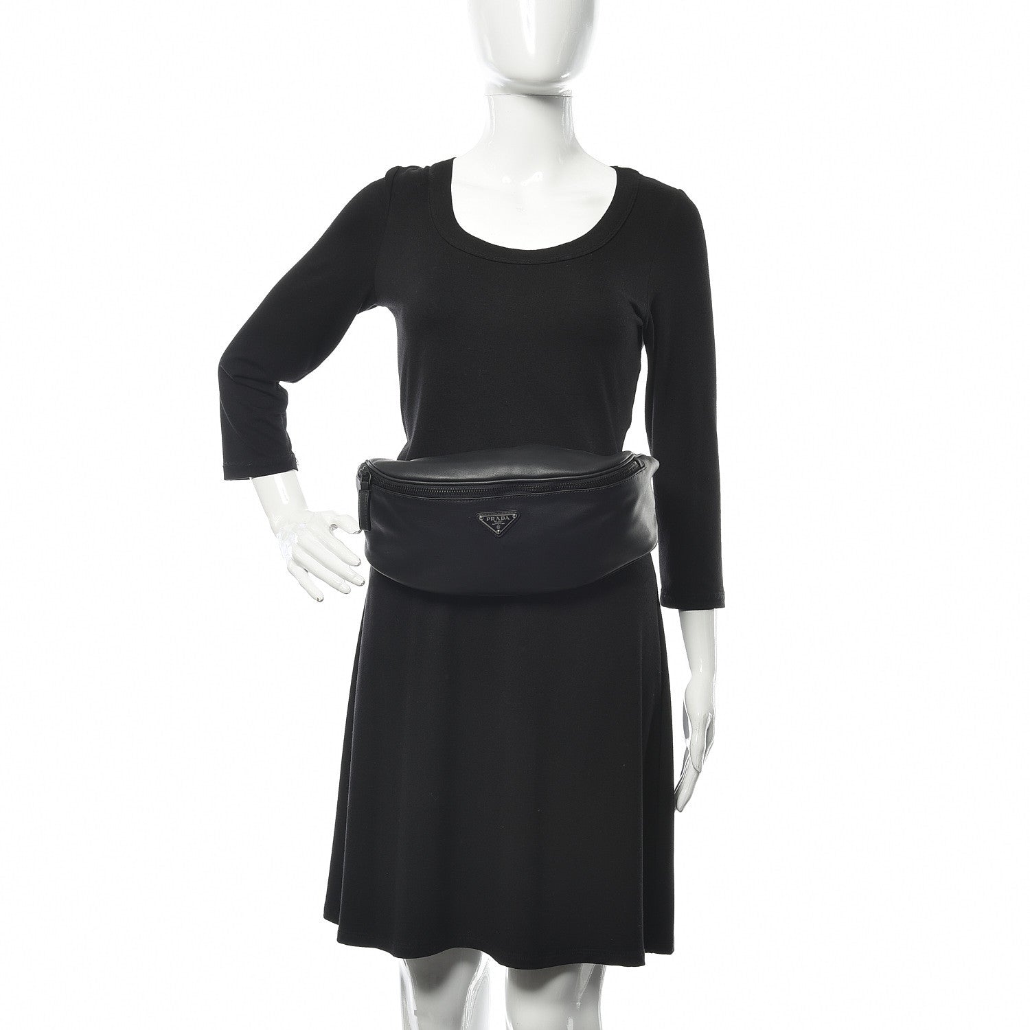 Prada Grace Lux Belt Bag Black 2 of 9