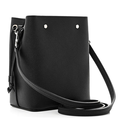 Louis Vuitton Calfskin Nano Lockme Bucket Black 3 of 10