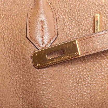 Hermes Taurillon Clemence Birkin 40 Tabac Camel 7 of 11