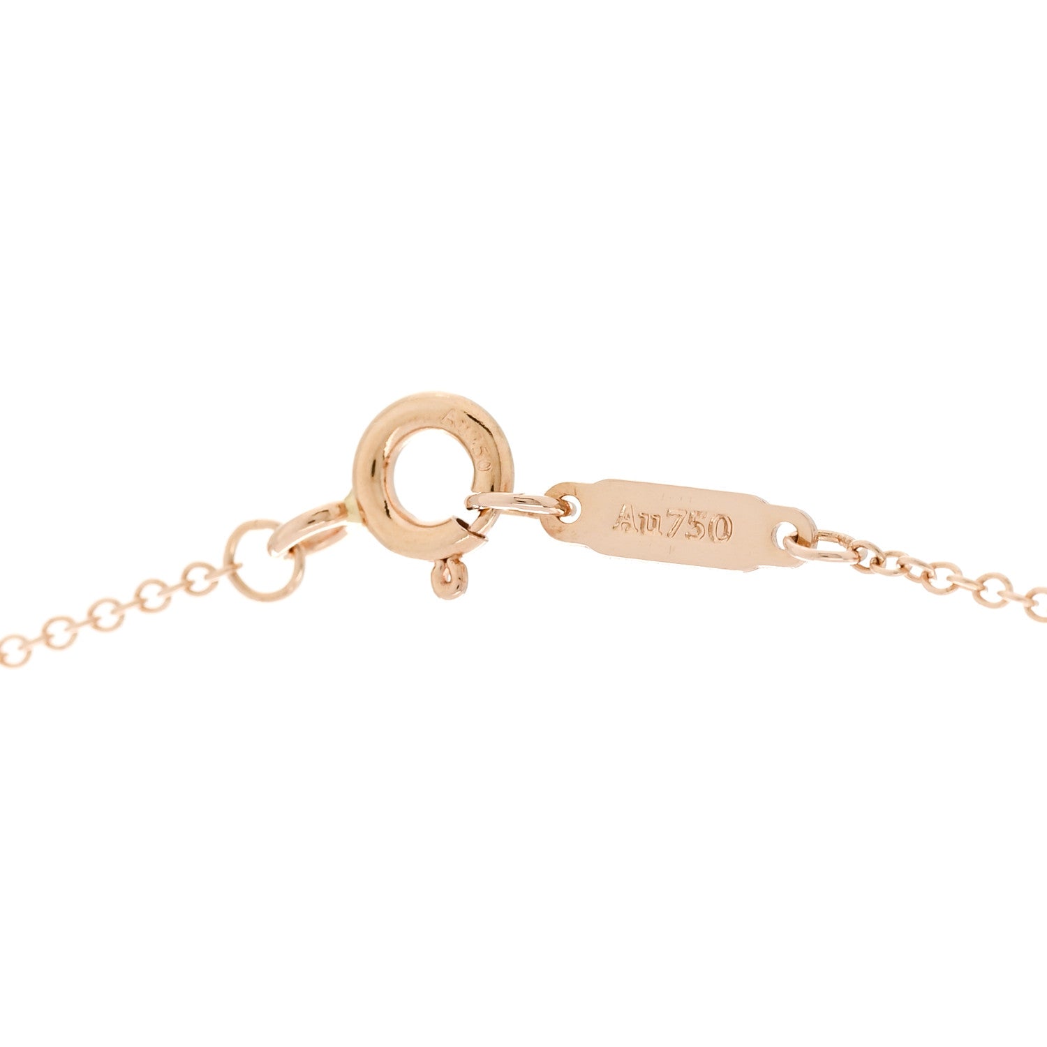Tiffany 18K Rose Gold Diamond Small Paper Flowers Pendant Necklace 5 of 6