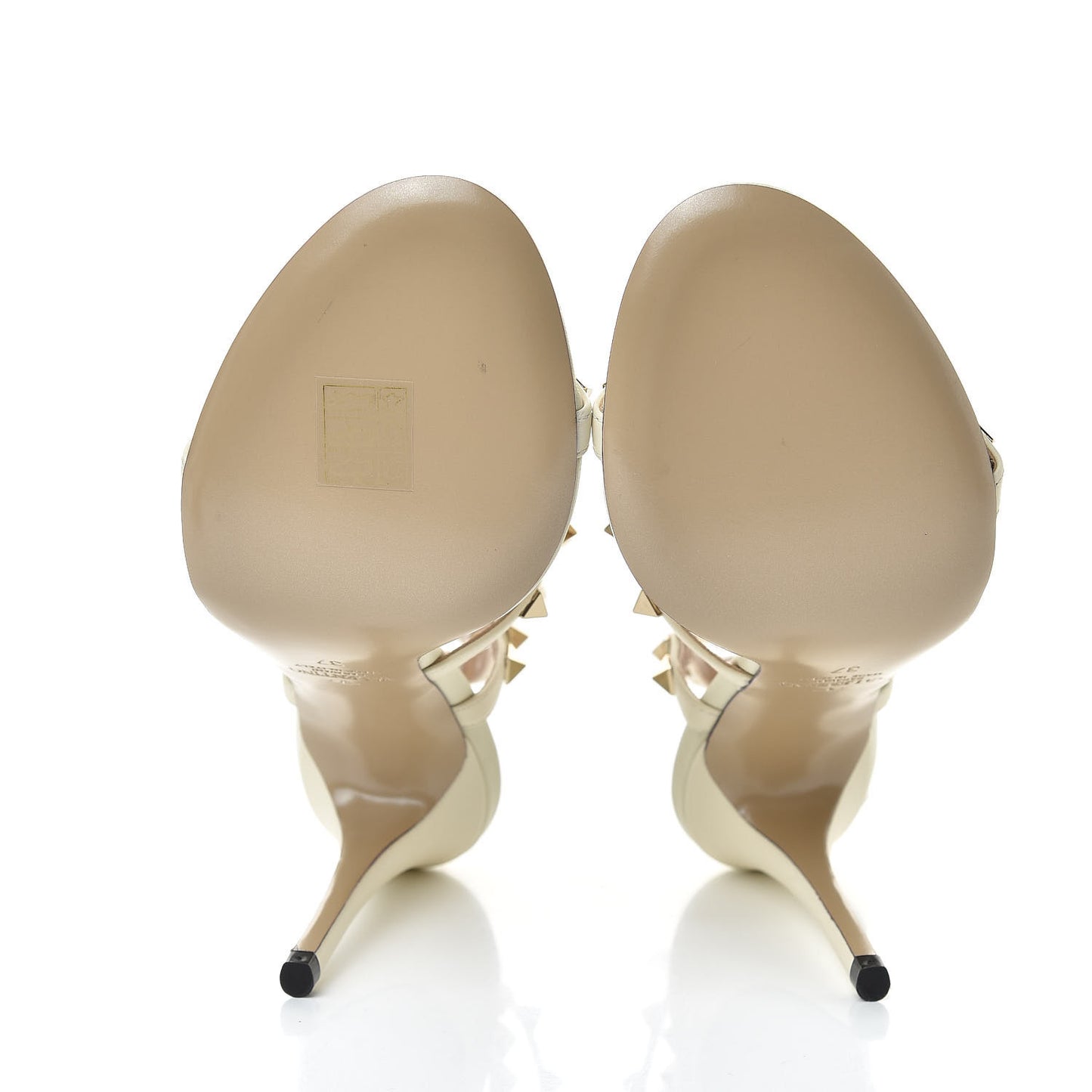 Nappa Rockstud Gladiator 105mm Sandals 37 Ivory