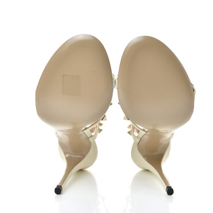 Valentino Garavani Nappa Rockstud Gladiator 105mm Sandals 37 Ivory 5 of 8