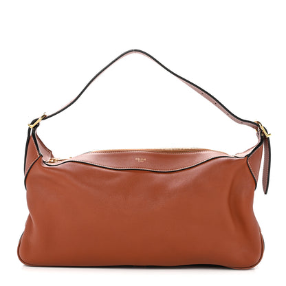 Celine Supple Calfskin Medium Romy Shoulder Bag Tan 1 of 14
