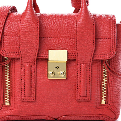 3.1 Phillip Lim 3.1 Textured Calfskin Mini Pashli Satchel Red 7 of 18