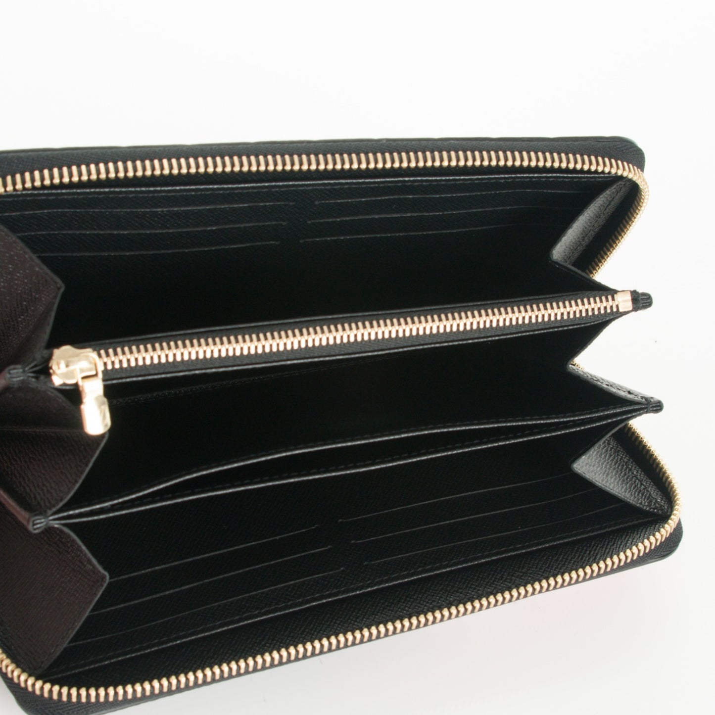 Epi Damier Race Zippy Wallet Black Yellow