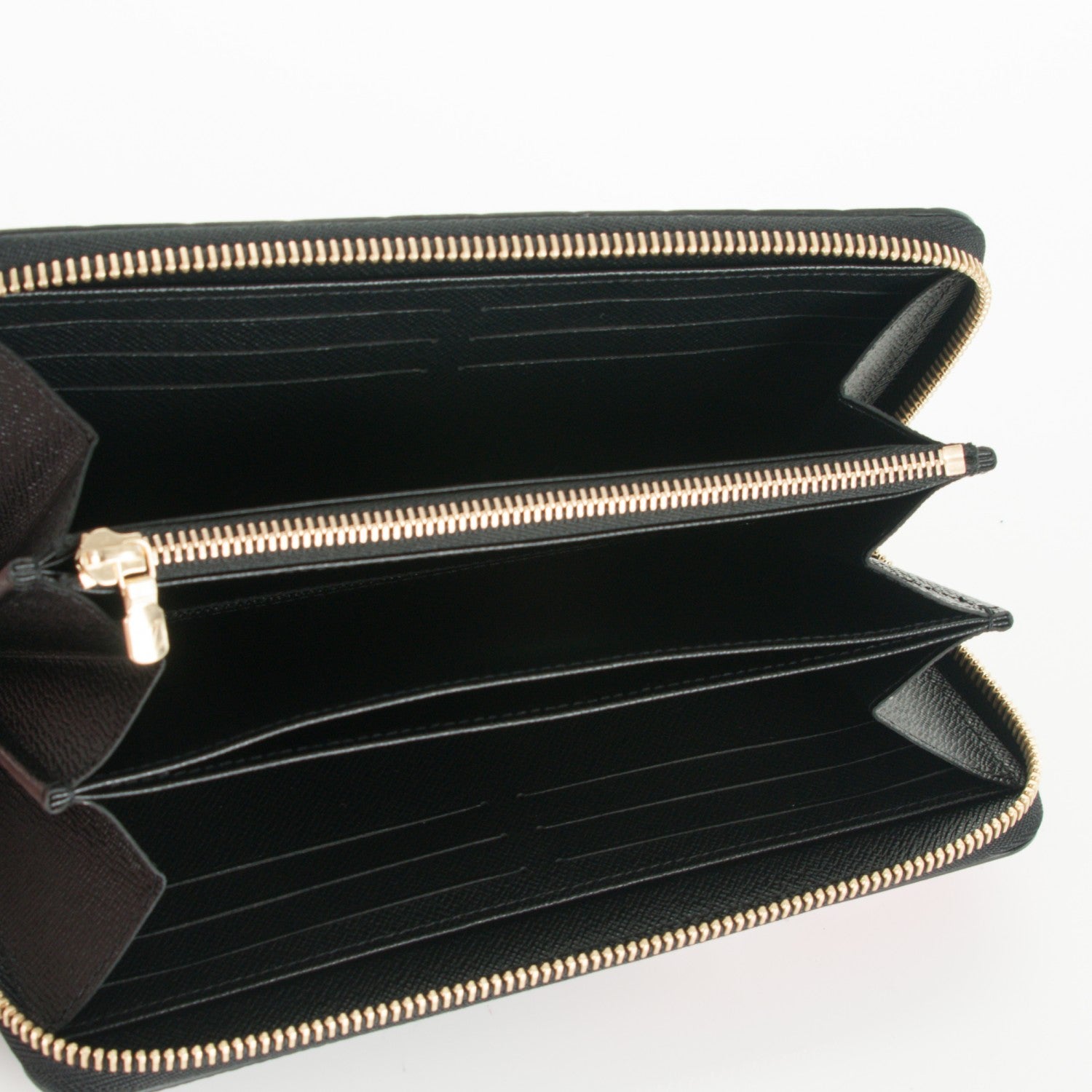 Louis Vuitton Epi Damier Race Zippy Wallet Black Yellow 5 of 7