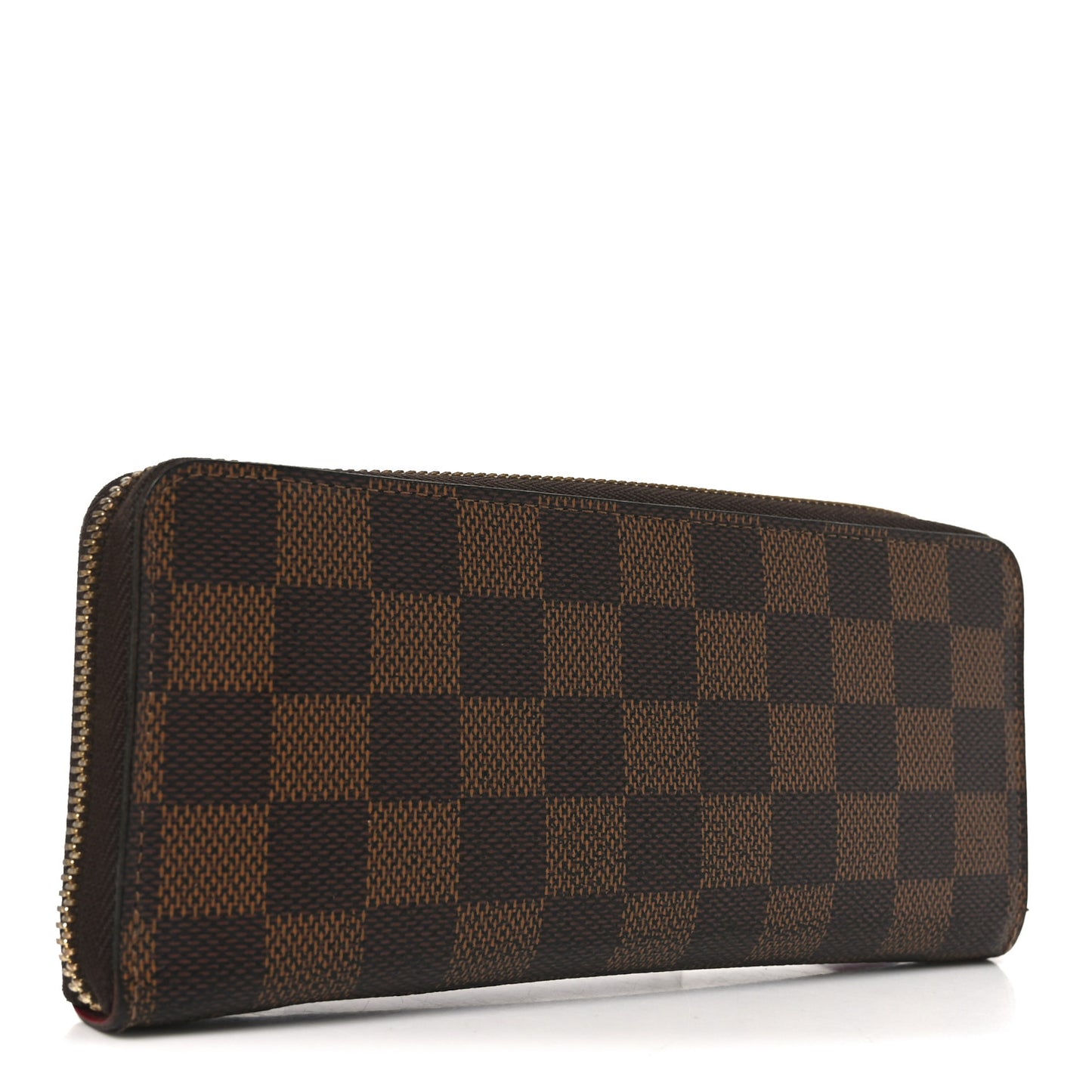 Damier Ebene Clemence Wallet Cherry