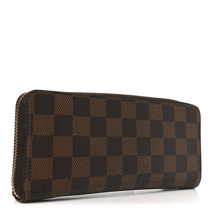 Louis Vuitton Damier Ebene Clemence Wallet Cherry 3 of 7