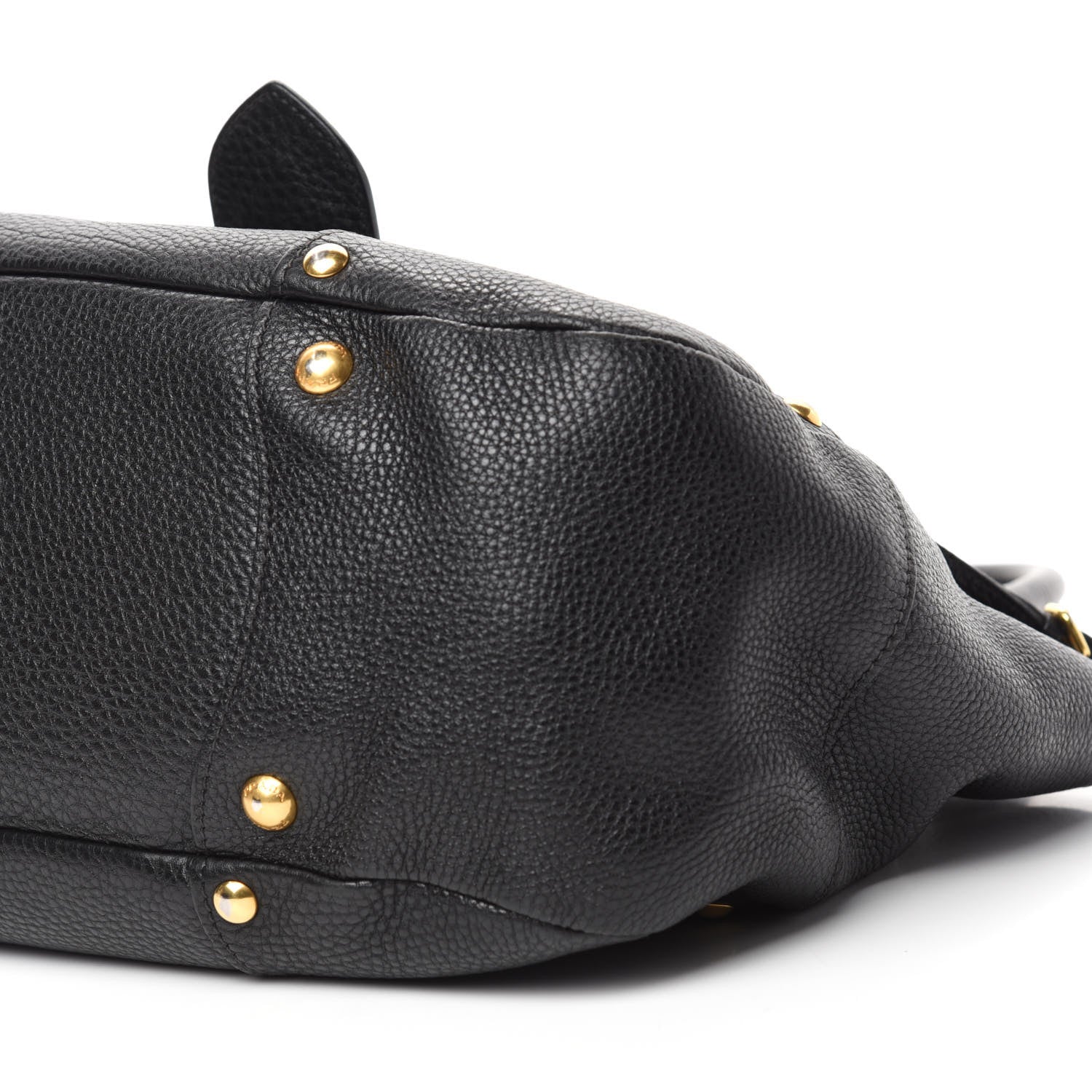 Prada Vitello Daino Buckle Tote Black 7 of 12
