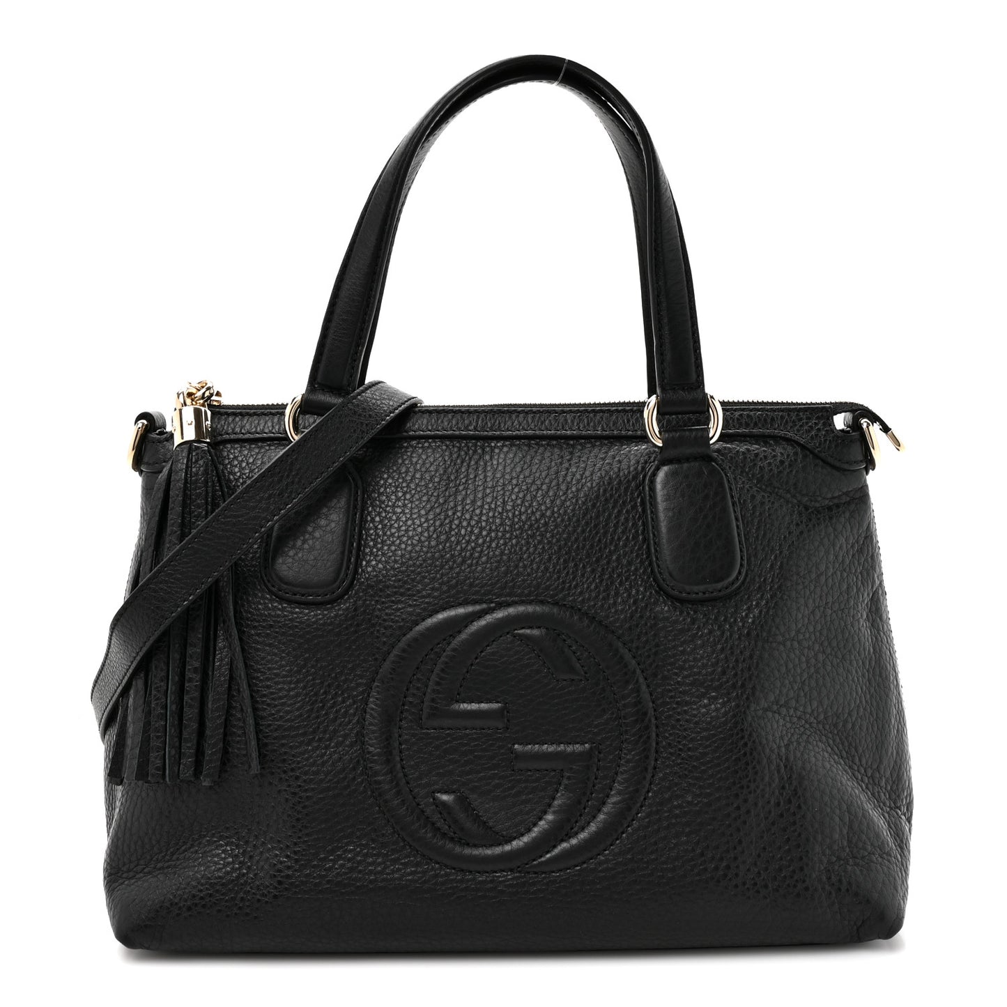 Cellarius Calfskin Small Soho Top Handle Satchel Black