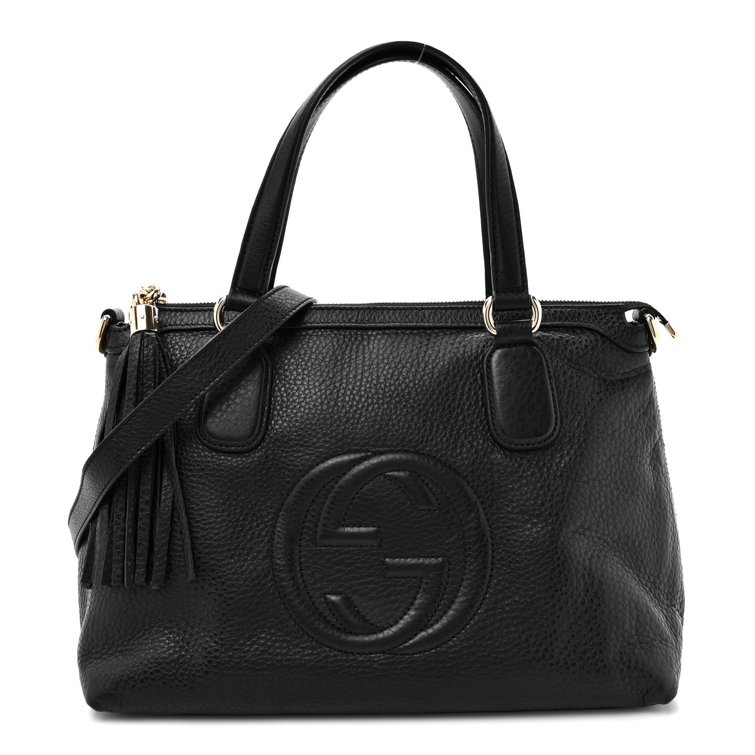 Gucci Cellarius Calfskin Small Soho Top Handle Satchel Black 1 of 10