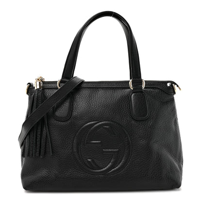 Gucci Cellarius Calfskin Small Soho Top Handle Satchel Black 1 of 10