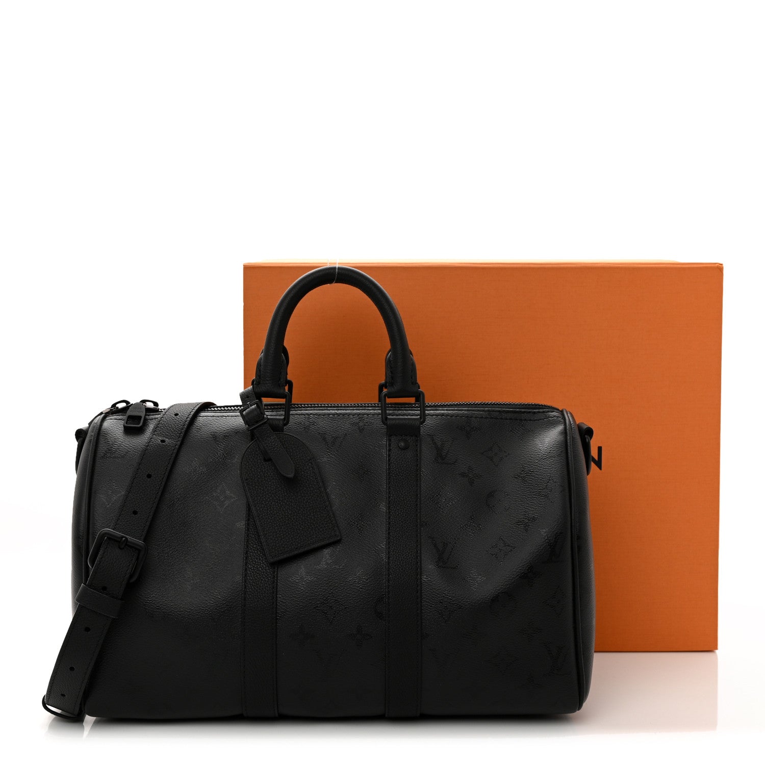 Louis Vuitton Monogram Midnight Keepall Bandouliere 35 Black 10 of 10