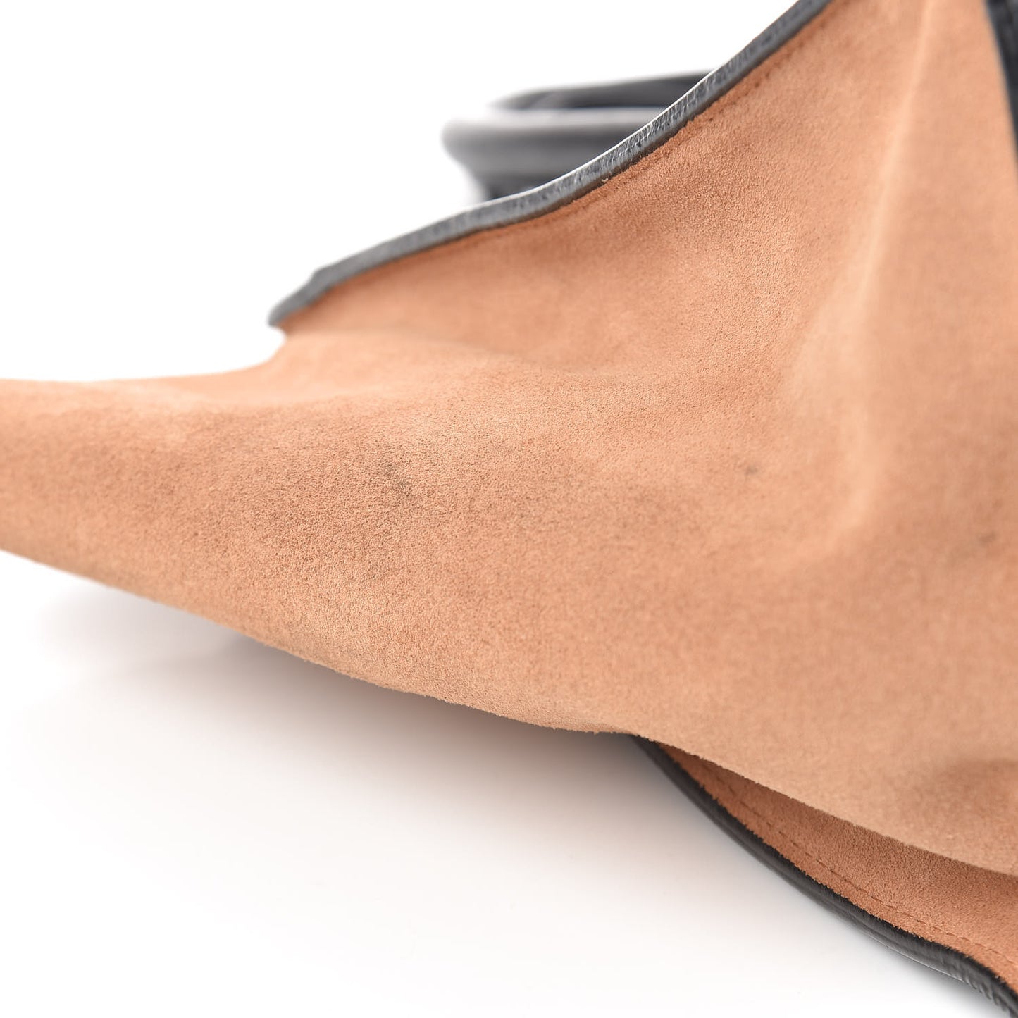 Satin Calfskin Suede Mini Tri-Color Luggage Seashell