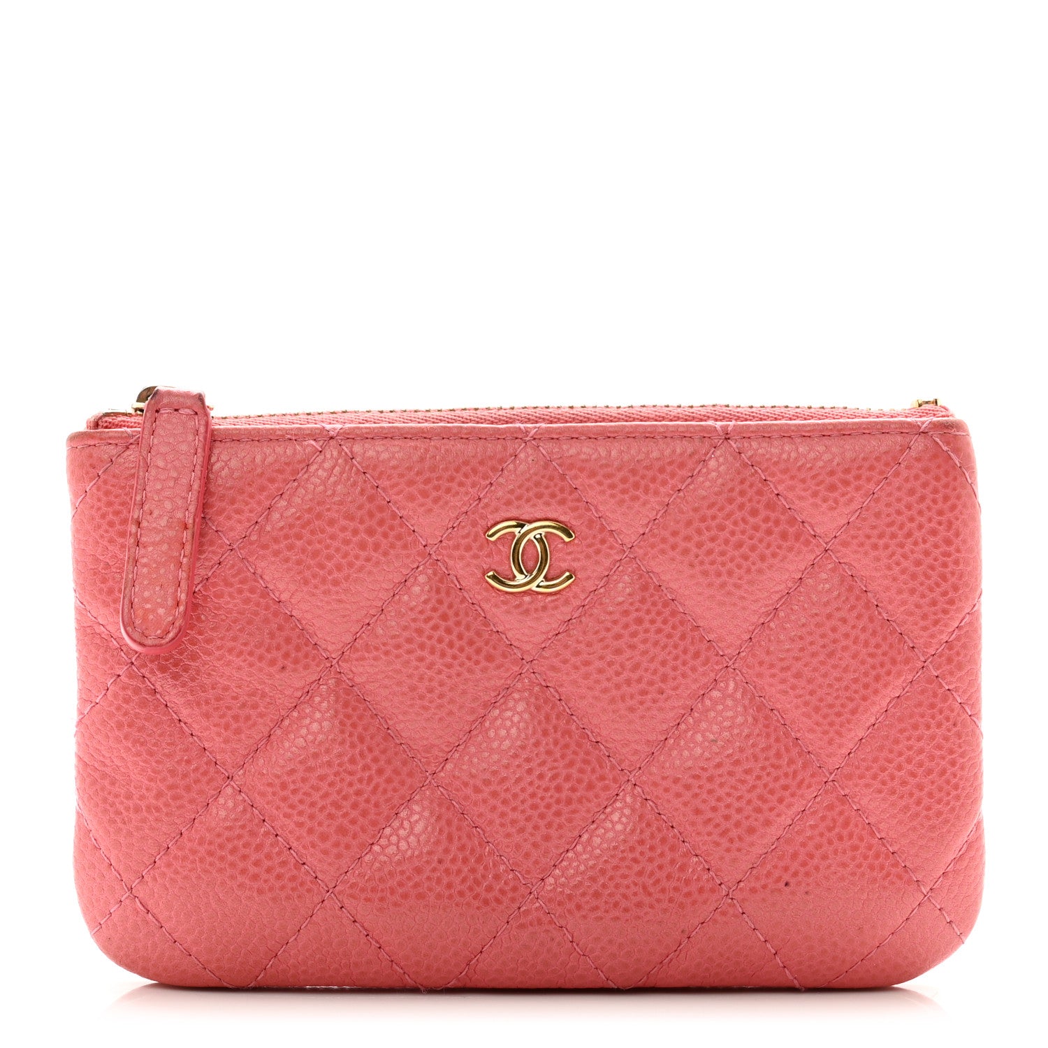 Chanel Caviar Quilted Small Cosmetic Case Pink 1 of 7