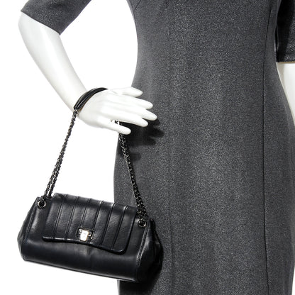 Chanel Vertical Quilt Lambskin Small Accordion Flap Black 2 of 9