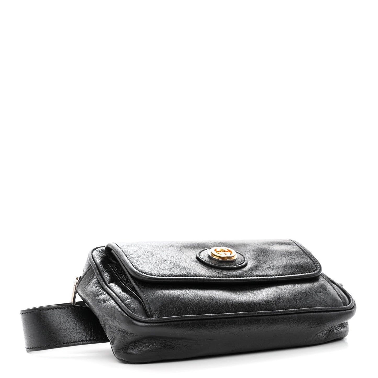Fluffy Calfskin Morpheus Belt Bag 80 32 Black