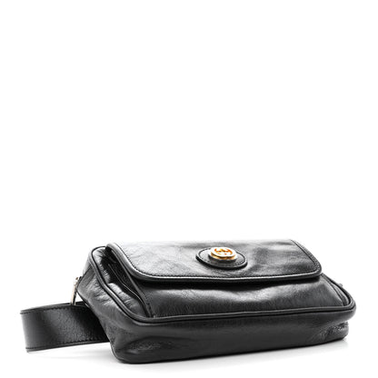Gucci Fluffy Calfskin Morpheus Belt Bag 80 32 Black 4 of 10