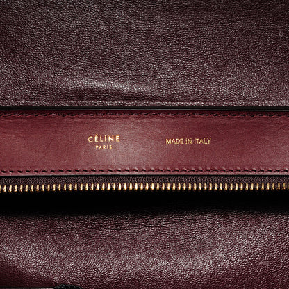 Celine Smooth Calfskin Suede Medium Trapeze Burgundy 5 of 8