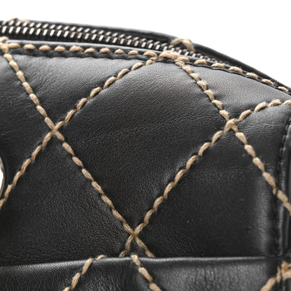 Chanel Calfskin Contrast Stitch Surpique Bowler Black 12 of 12