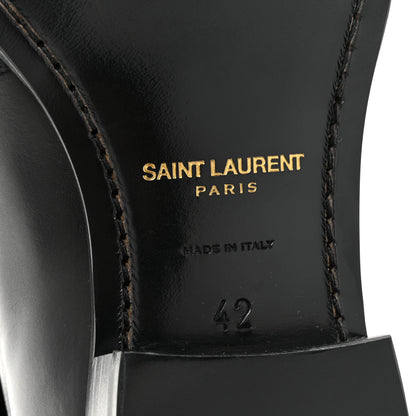 Saint Laurent Calfskin Wyatt 30 Jodhpur Boots 42 Black 6 of 15