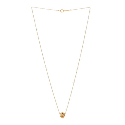 Tiffany 18K Yellow Gold Twist Knot Pendant Necklace 3 of 4
