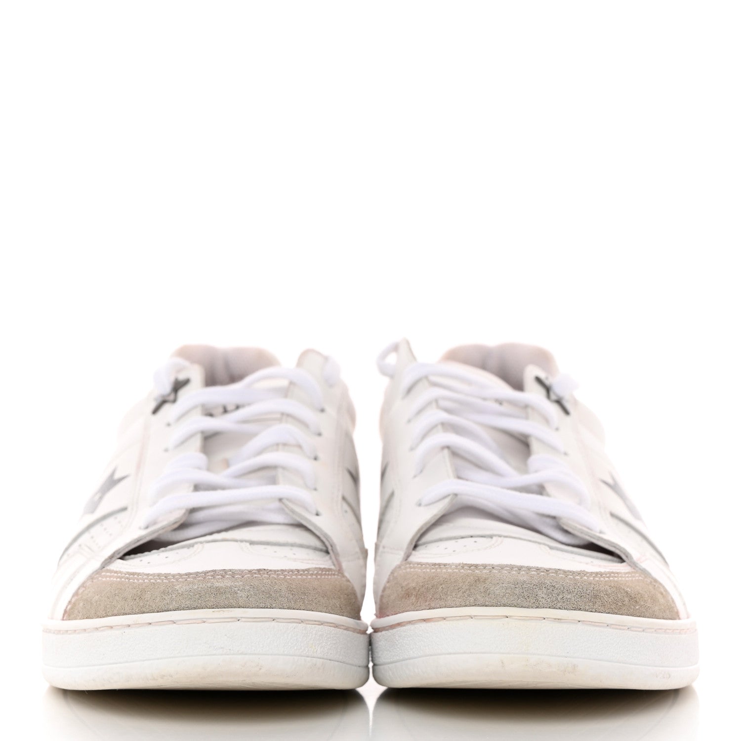 Christian Dior Calfskin Suede Dior Star Low Top Sneakers 36.5 White Black 2 of 22
