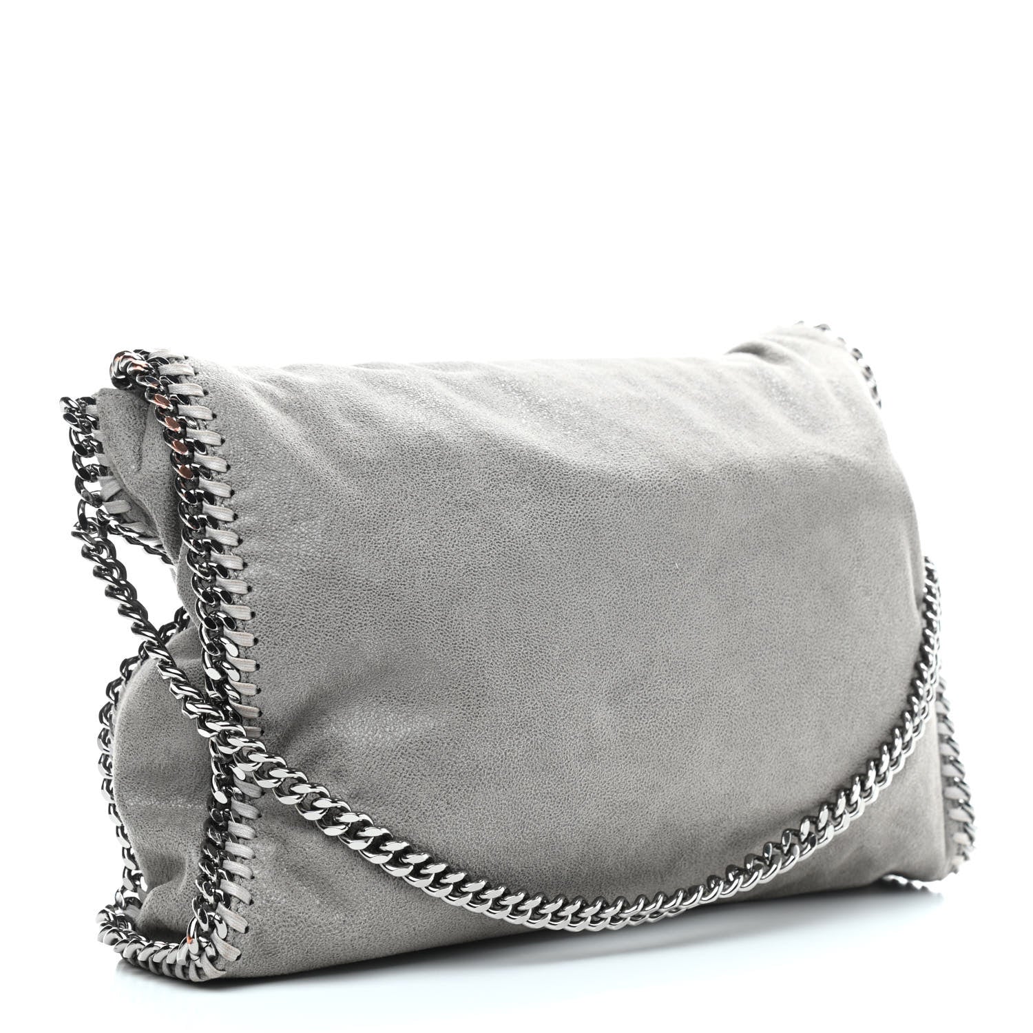 Stella McCartney Shaggy Deer Falabella Fold Over Tote Grey 3 of 9