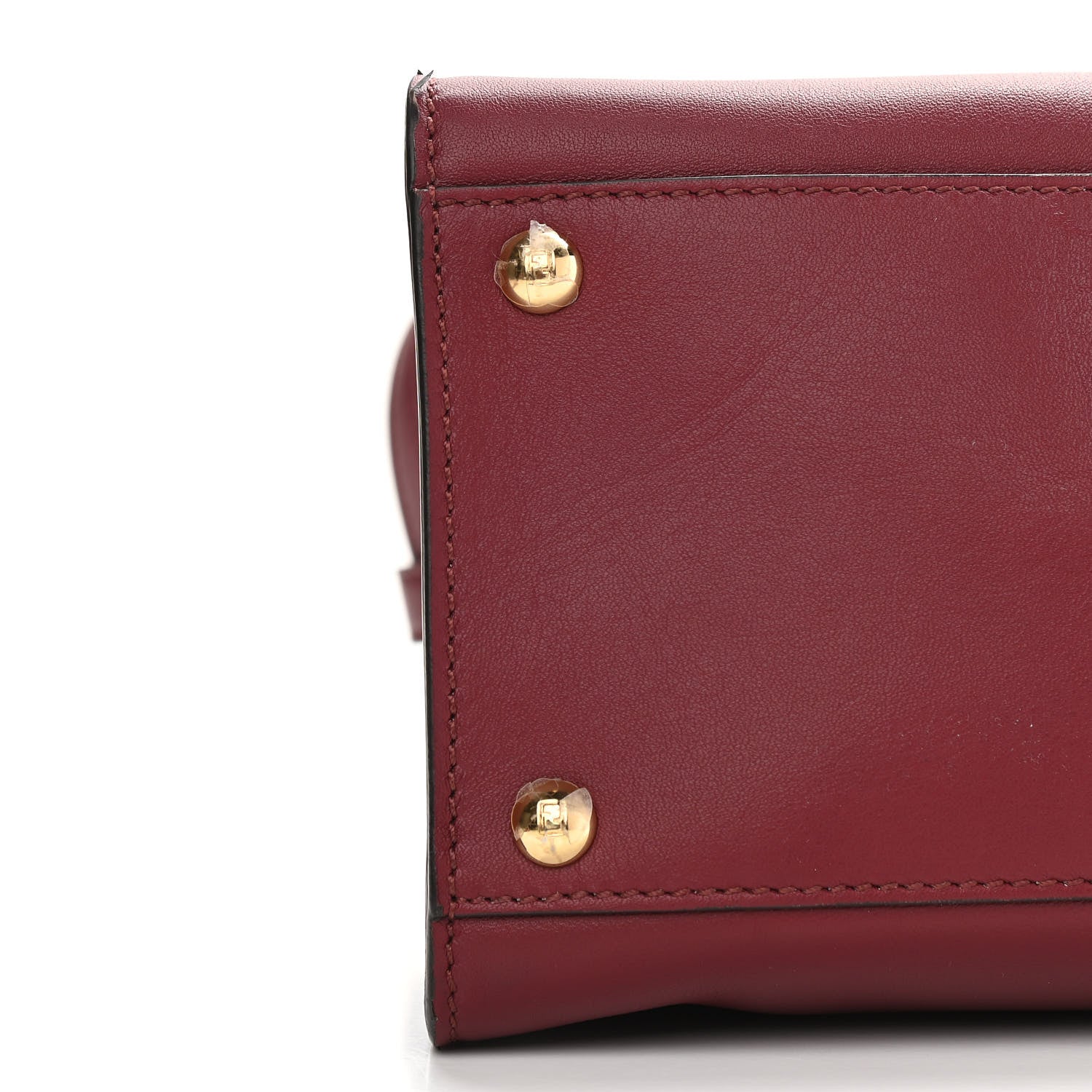 Fendi Vitello Seta Medium Peekaboo X-Lite Burgundy Beige 8 of 14