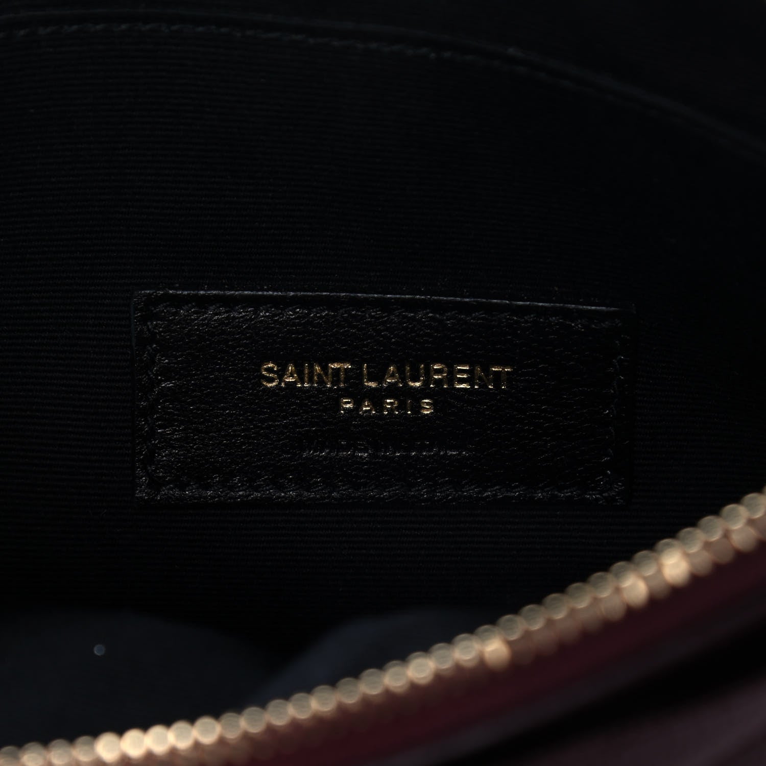 Saint Laurent Grain De Poudre Chevron Monogram Large Bill Pouch Rouge Legion 5 of 8