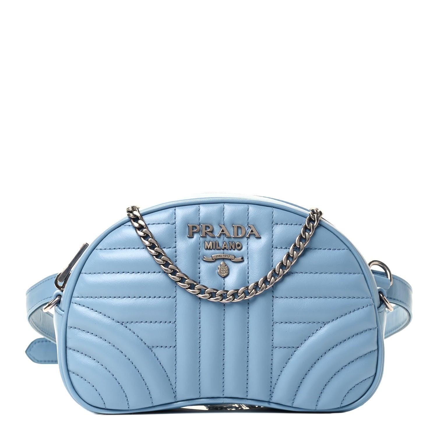 Prada Soft Calfskin Impunture Diagramme Belt Bag Astrale 2 1 of 4