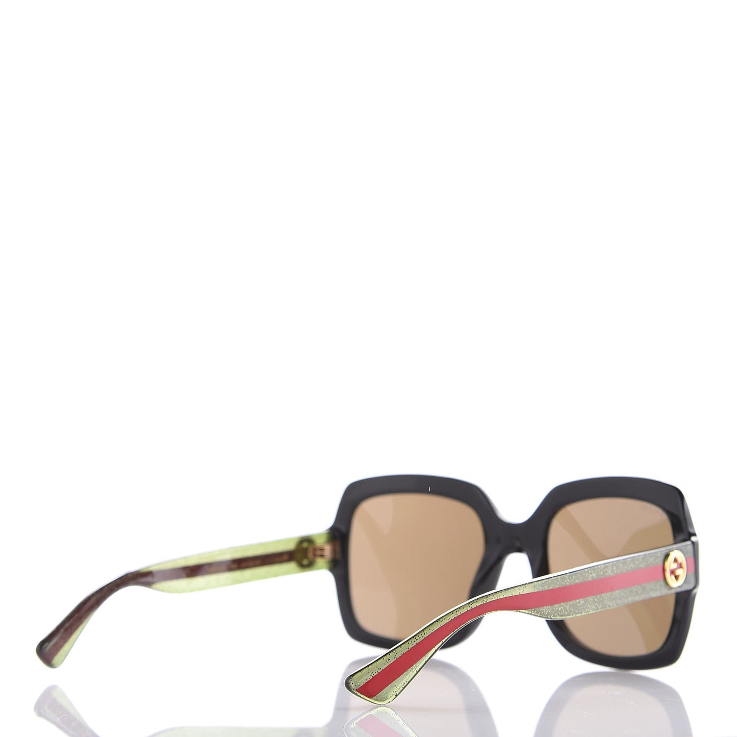 Oversize Square Web GG 0036S Sunglasses Black