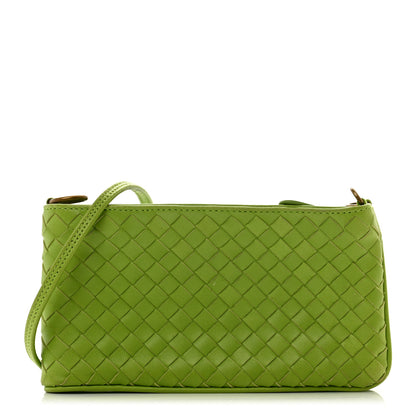 Bottega Veneta Nappa Intrecciato Convertible Clutch Kiwi 1 of 10