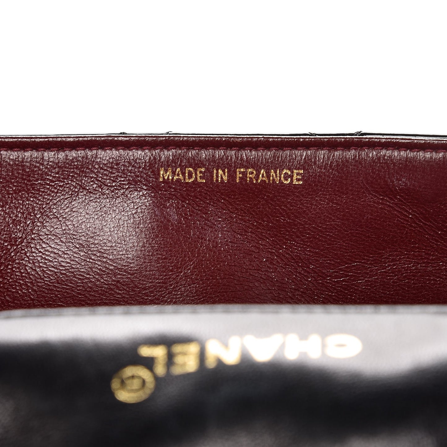 Patent Quilted Medium Single Flap Bag Black