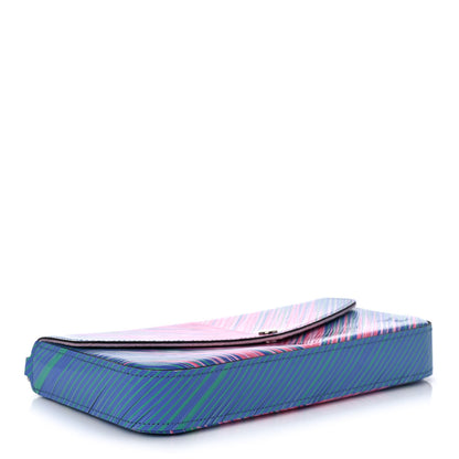 Louis Vuitton Epi Tropical Pochette Felicie Blue Rose 5 of 18