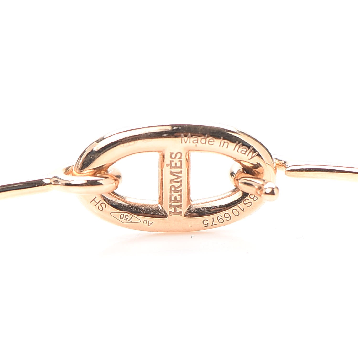 Hermes 18K Rose Gold PM Ronde Chaine d'Ancre Bracelet SH 4 of 6