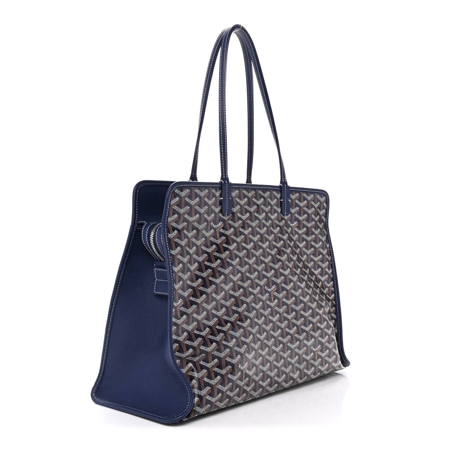 Goyard Goyardine Sac Hardy Pet Carrier PM Navy 4 of 12