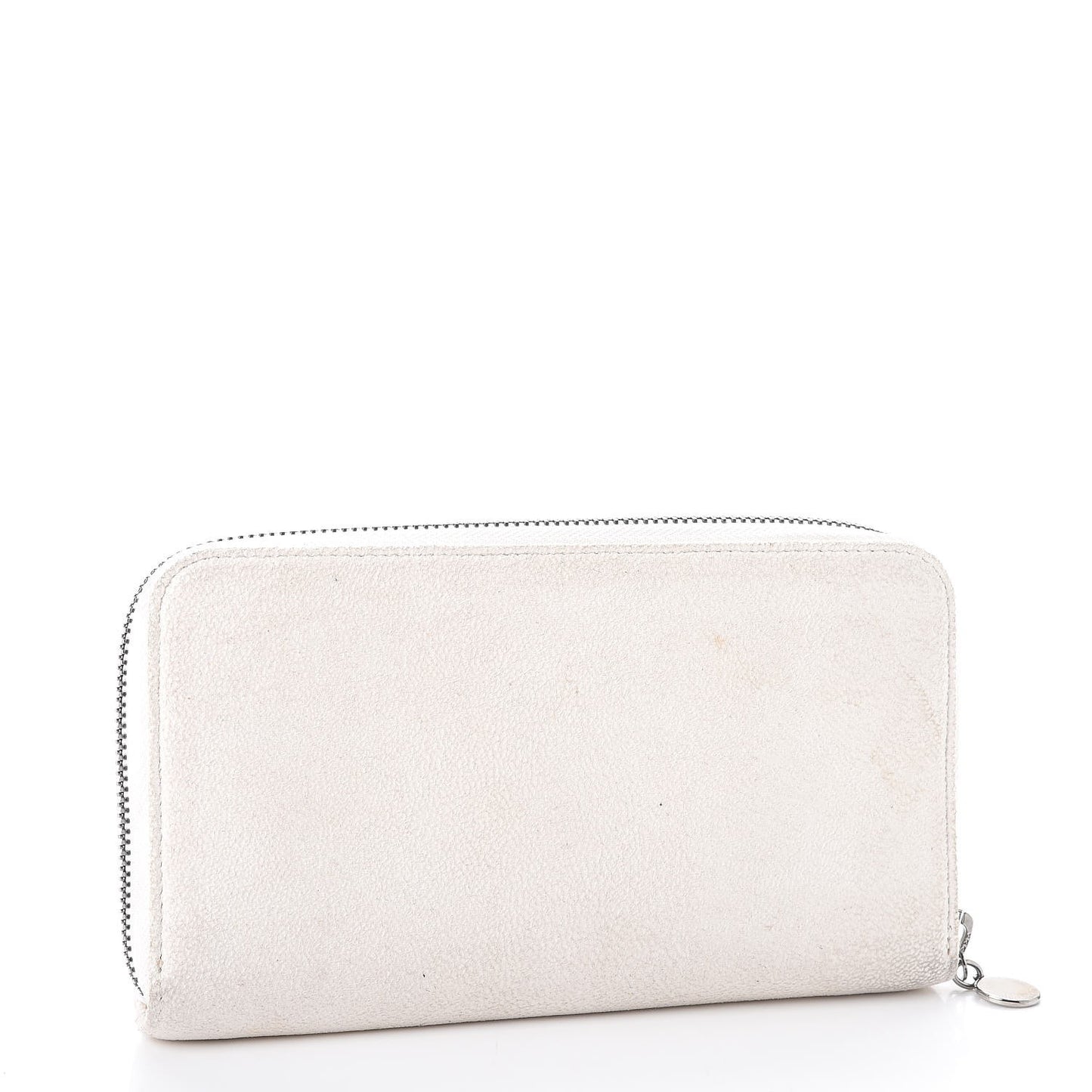 Shaggy Deer Falabella Zip Around Wallet White