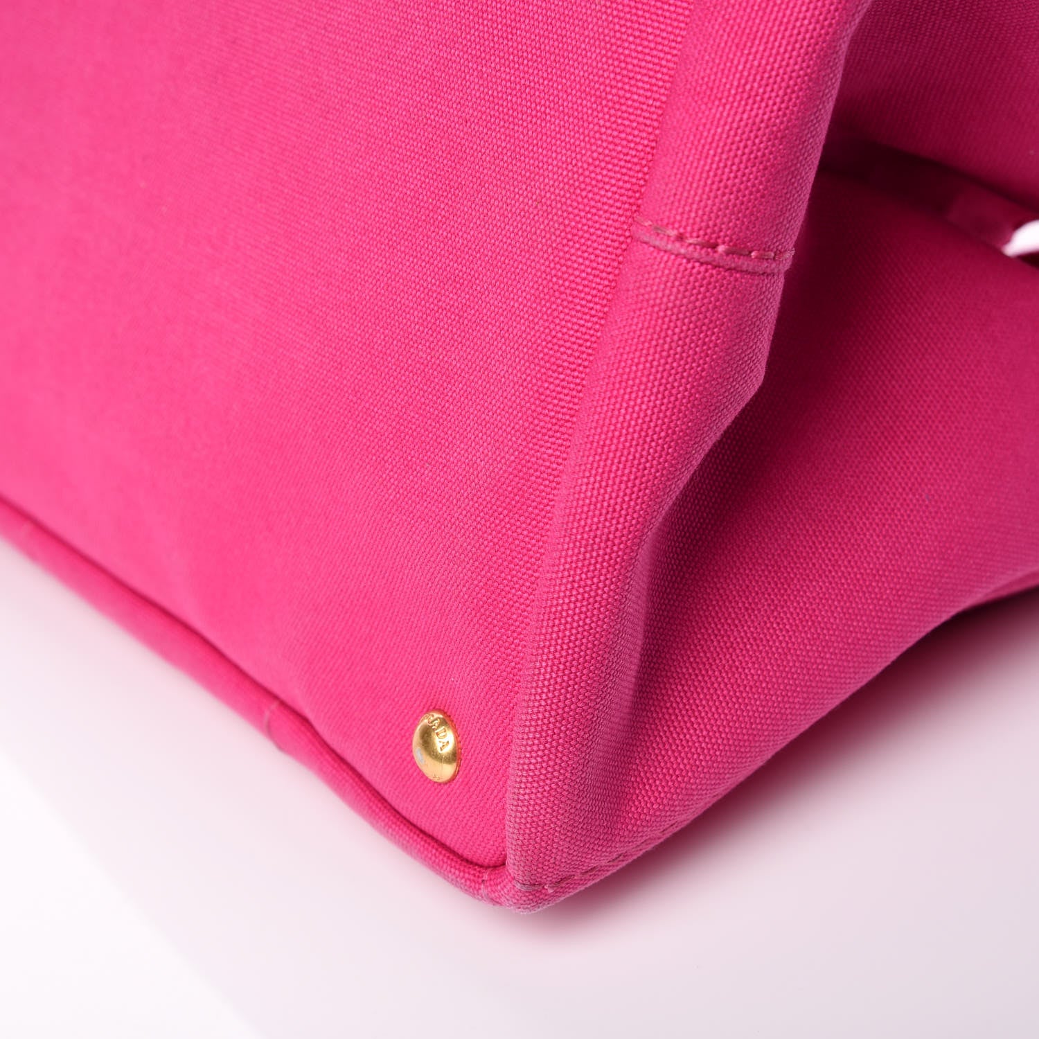 Prada Canapa Logo Shopping Tote Fuxia 12 of 16