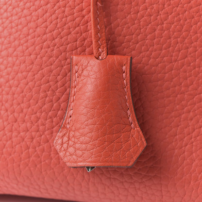Hermes Taurillon Clemence Birkin 30 Rouge Pivoine 31 of 33