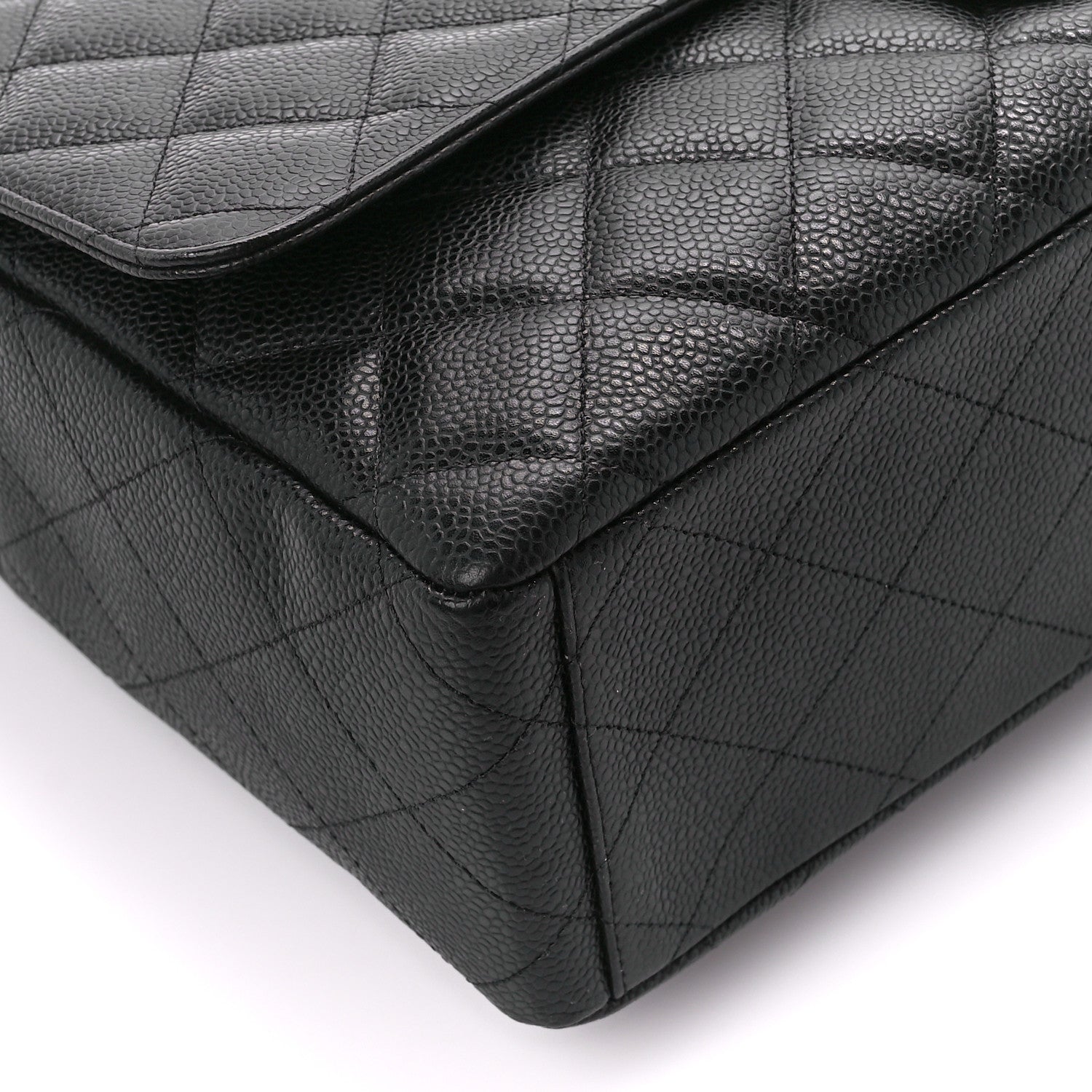 Chanel Caviar Quilted Maxi Single Flap Black 10 of 11