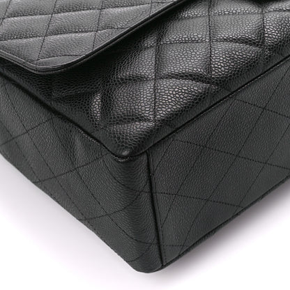 Chanel Caviar Quilted Maxi Single Flap Black 10 of 11