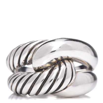 David Yurman Sterling Silver Single Loop Labyrinth Ring 58 8.5 1 of 10