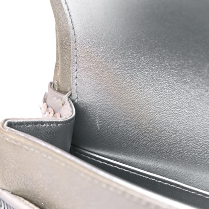 Chanel Sequin CC Small Double Flap Silver 11 of 12