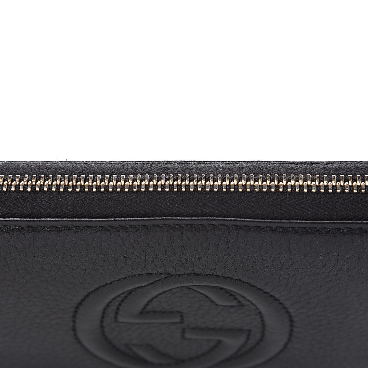 Gucci Calfskin Soho Zip Around Wallet Black 10 of 12