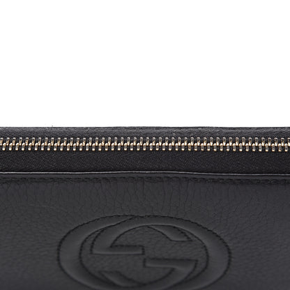 Gucci Calfskin Soho Zip Around Wallet Black 10 of 12