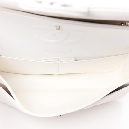 Chanel Caviar Quilted Medium Double Flap White 5 of 12